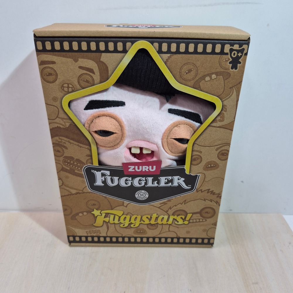 Zuru Fuggler Fuggstars Greazee Plush Monster Pink with Teeth New in Box